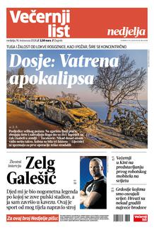Večernji list naslovnica