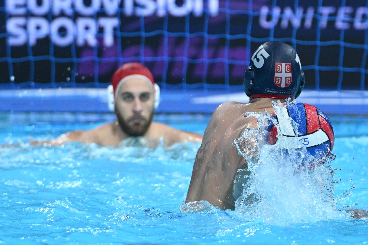 Beograd: Utakmica 3. kola 37. Europskog vaterpolo prvenstva, Izrael - Srbija