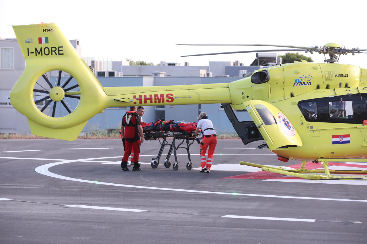 Split: Helikopterom hitne medicinske službe na dovezen pacijent s teškim ozlijedama