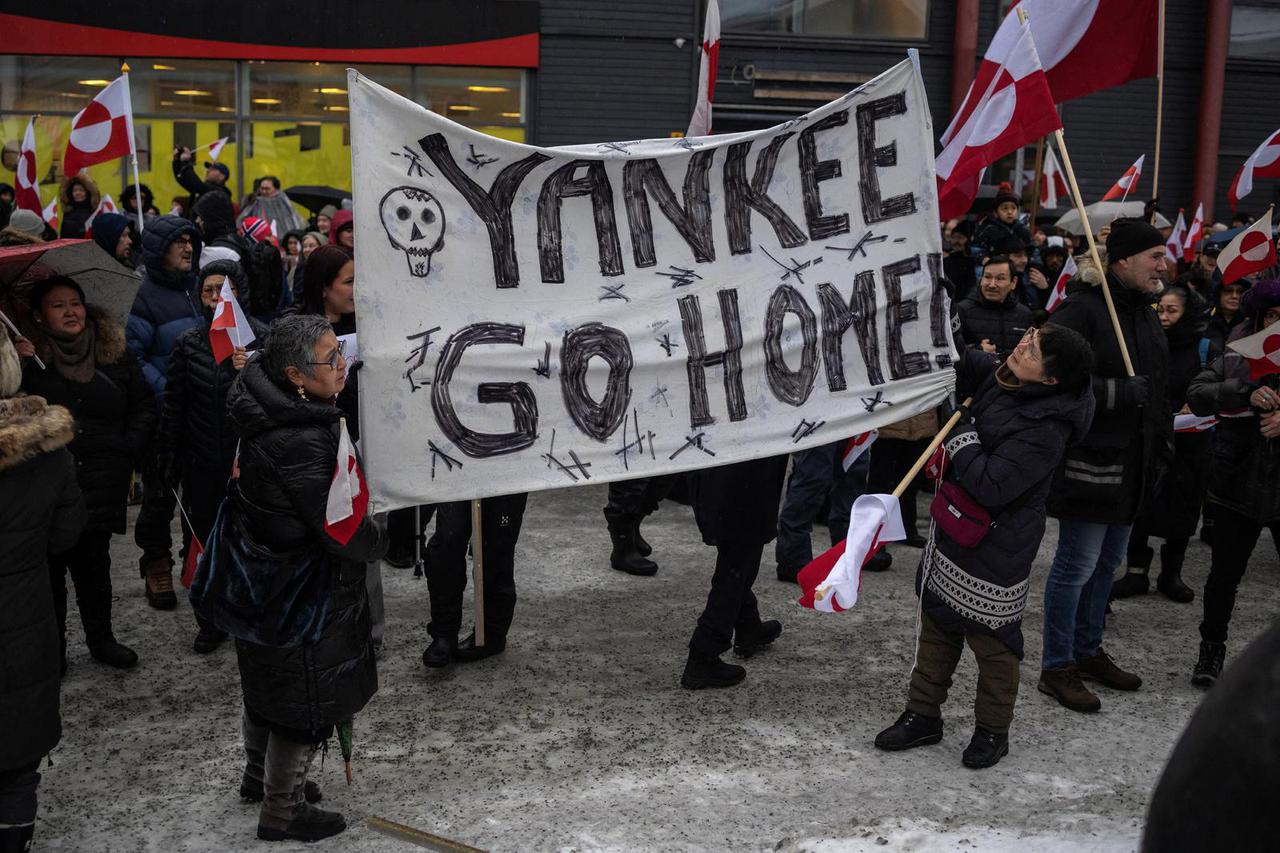 Protesters rally in Greenland against Trump annexation threat