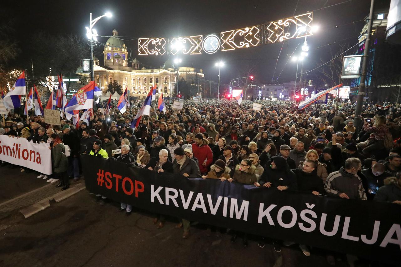 Stop krvavim košuljama - prosvjed u Beogradu