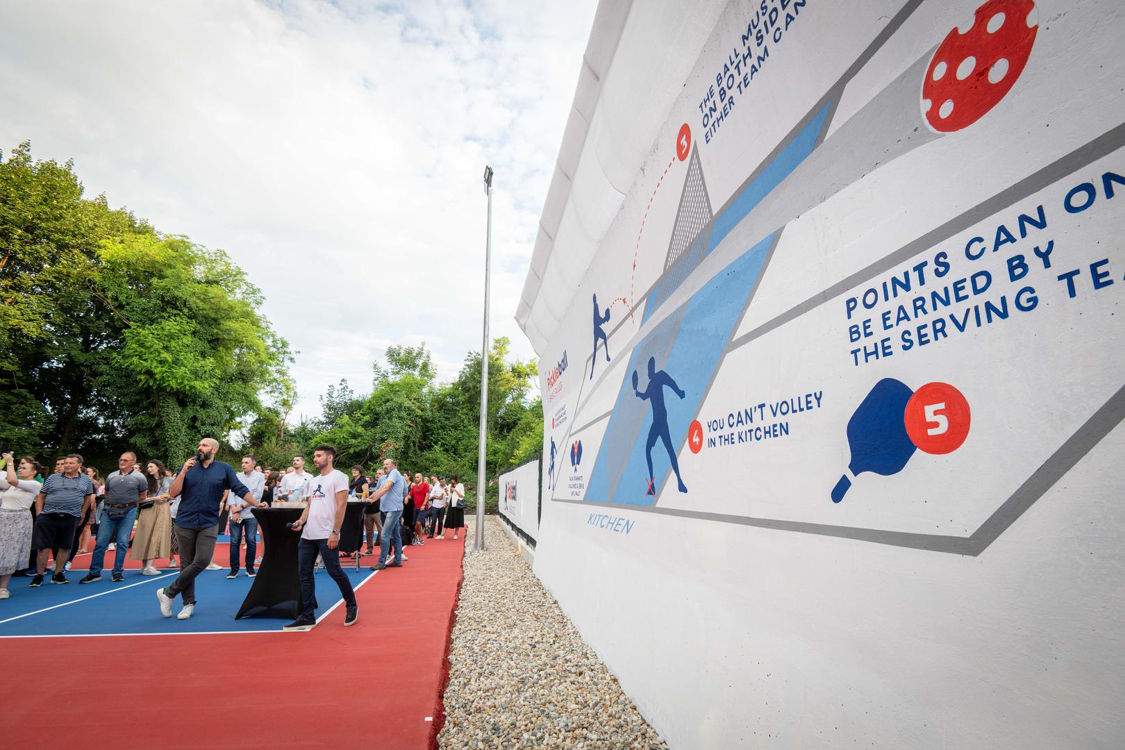 27.06.2024., Zagreb - Sluzbeno otvorenje prvog Pickleball kluba i terena u Zagrebu. Pickleball je kombinacija tenisa, badmintona i stolnog tenisa i hit je u svijetu. Photo: Neva Zganec/PIXSELL