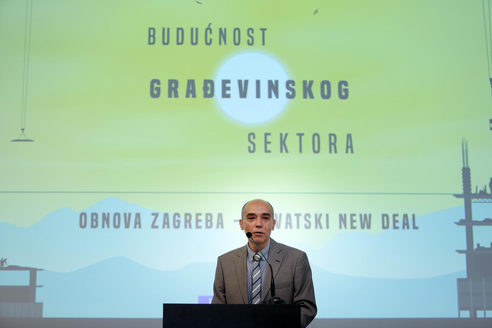 29.06.2020., Zagreb, Konferencija Buducnost gradjevinskog sektora. Vladimir Nisevic, glavni urednik Poslovnog dnevnikaPhoto: Emica Elvedji/PIXSELL