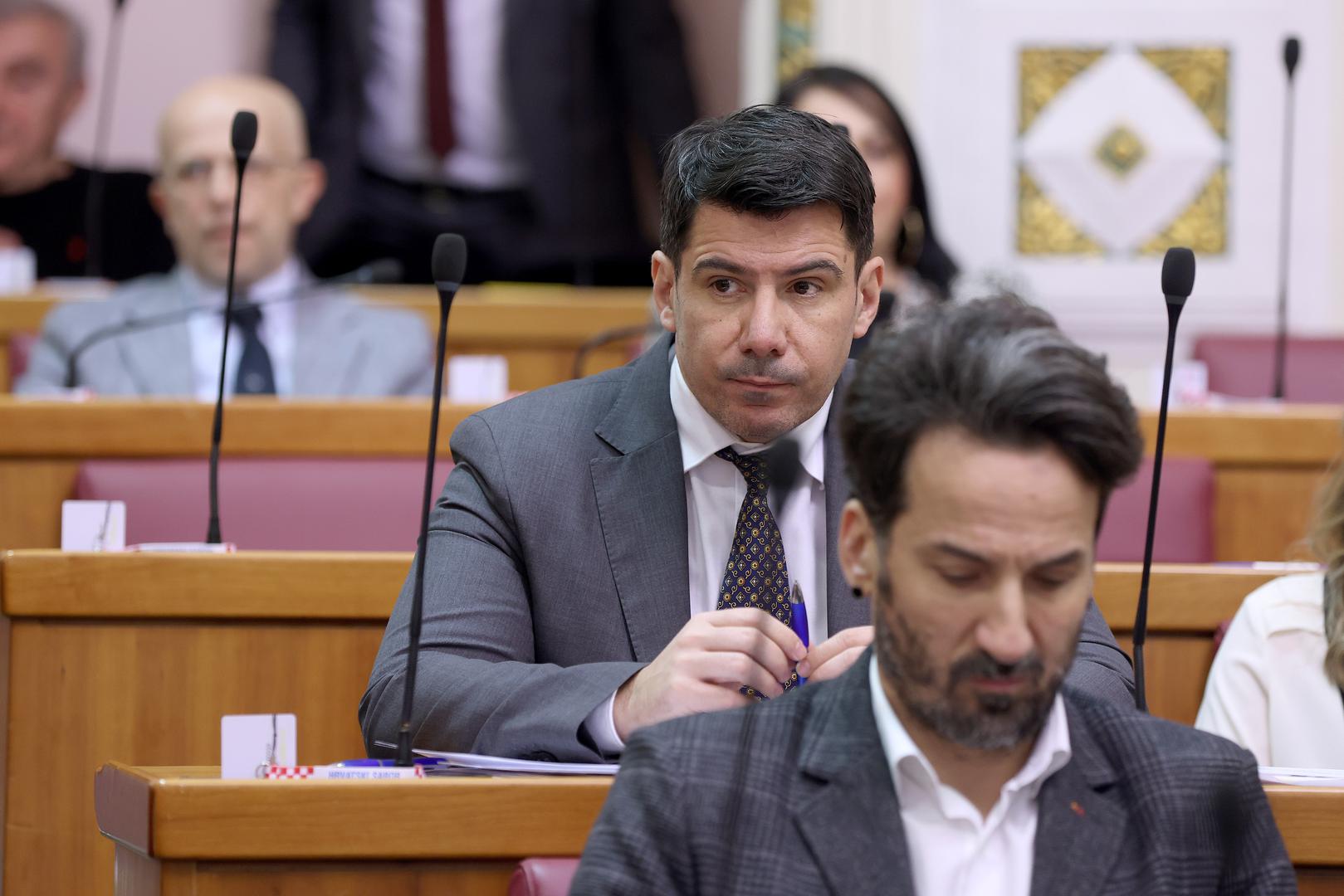 07.02.2024., Zagreb - Sabor 21. sjednicu nastavlja glasovanjem o raspravljenim tockama dnevnog reda medju kojima je najvecu pozornost izazvao prijedlog za imenovanje Ivana Turuduca Glavnim drzavnim odvjetnikom. Photo: Patrik Macek/PIXSELL