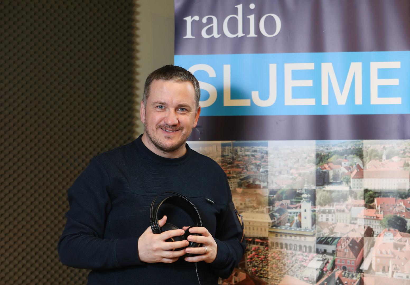 24.02.2025., Zagreb, HRT, radio Sljeme - Ivan Hlupic, radijski voditelj i radijski novinar Photo: Robert Anic/PIXSELL