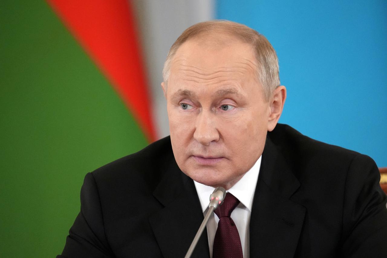 Russian President Vladimir Putin attends CIS states leaders' meeting in Saint Petersburg