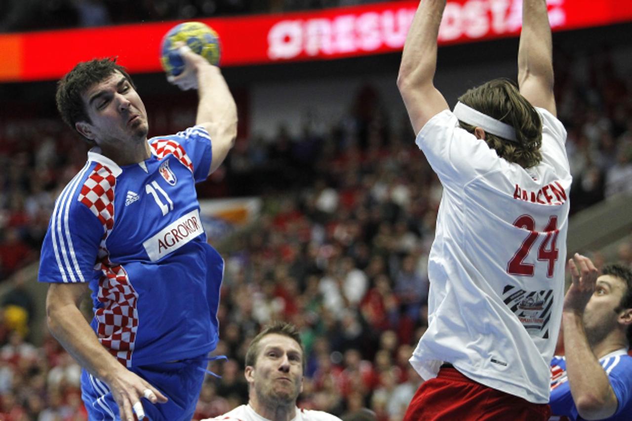 \'20.01.2011., Malmo, Svedska - Svjetsko prvenstvo u rukometu, utakmica skupine C, Hrvatska - Danska. Denis Buntic. Photo: Antonio Bronic/PIXSELL\'