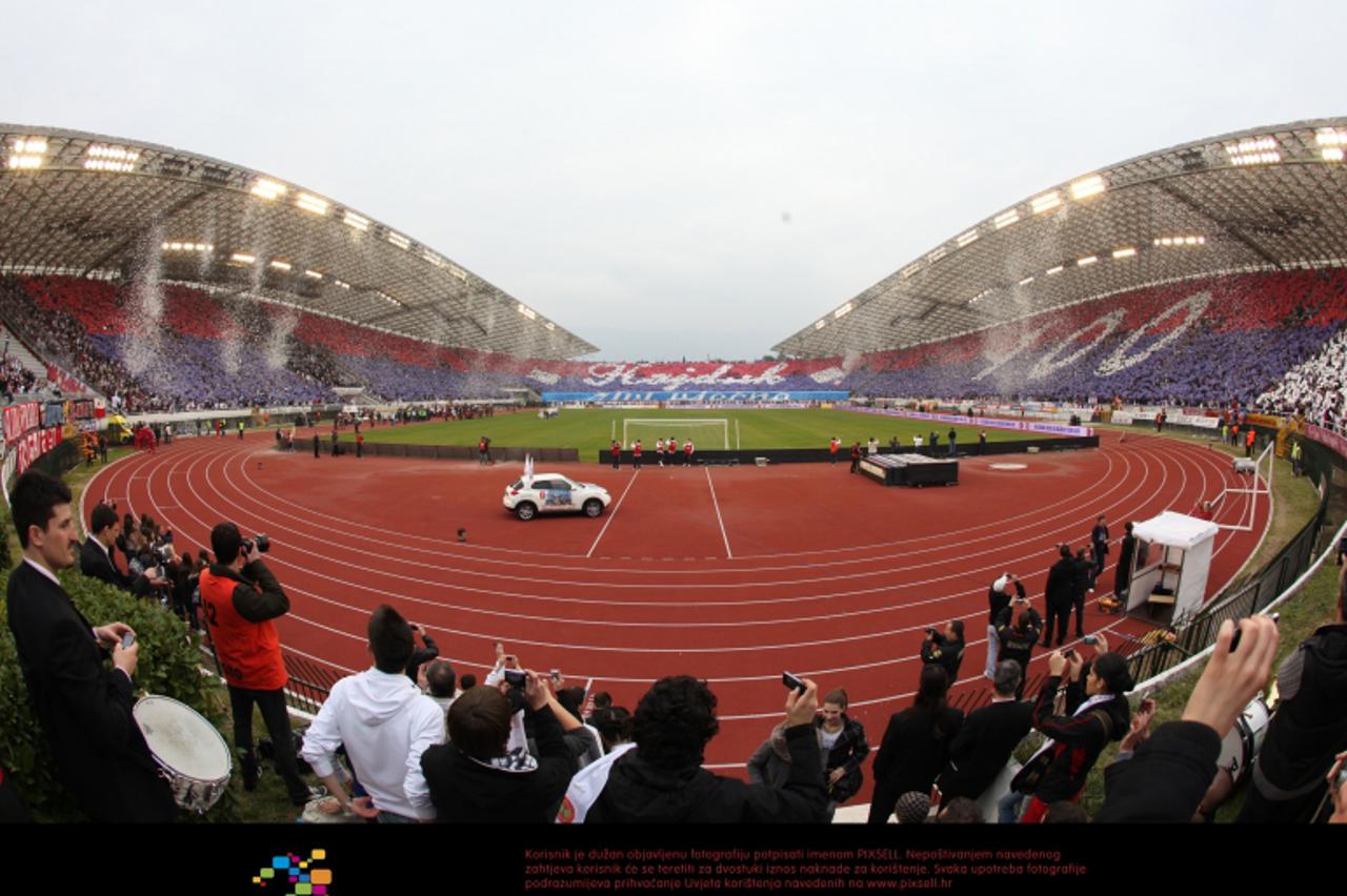 '13.02.2011., Poljud, Split - Prijateljska utakmica povodom 100. rodjendana Hajduka, HNK Hajduk - Slavia Prag.  Photo: Filip Brala/PIXSELL'