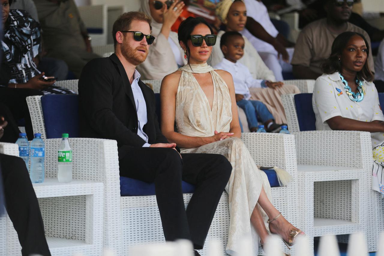 Britain's Prince Harry and Meghan visit Nigeria