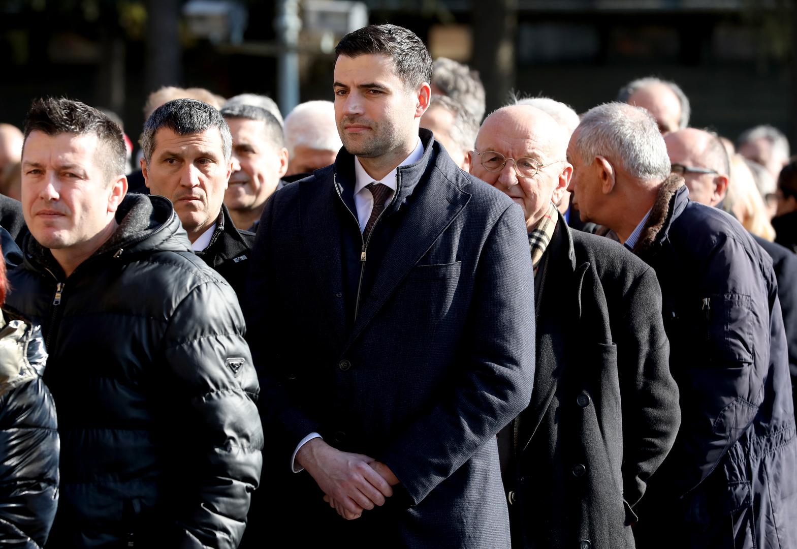 15.02.2023., Zagreb - Posljednji ispracaj Miroslava Cire Blazevica u Aleji velikana na groblju Mirogoj. Davor Bernardic Photo: Jurica Galoic/PIXSELL
