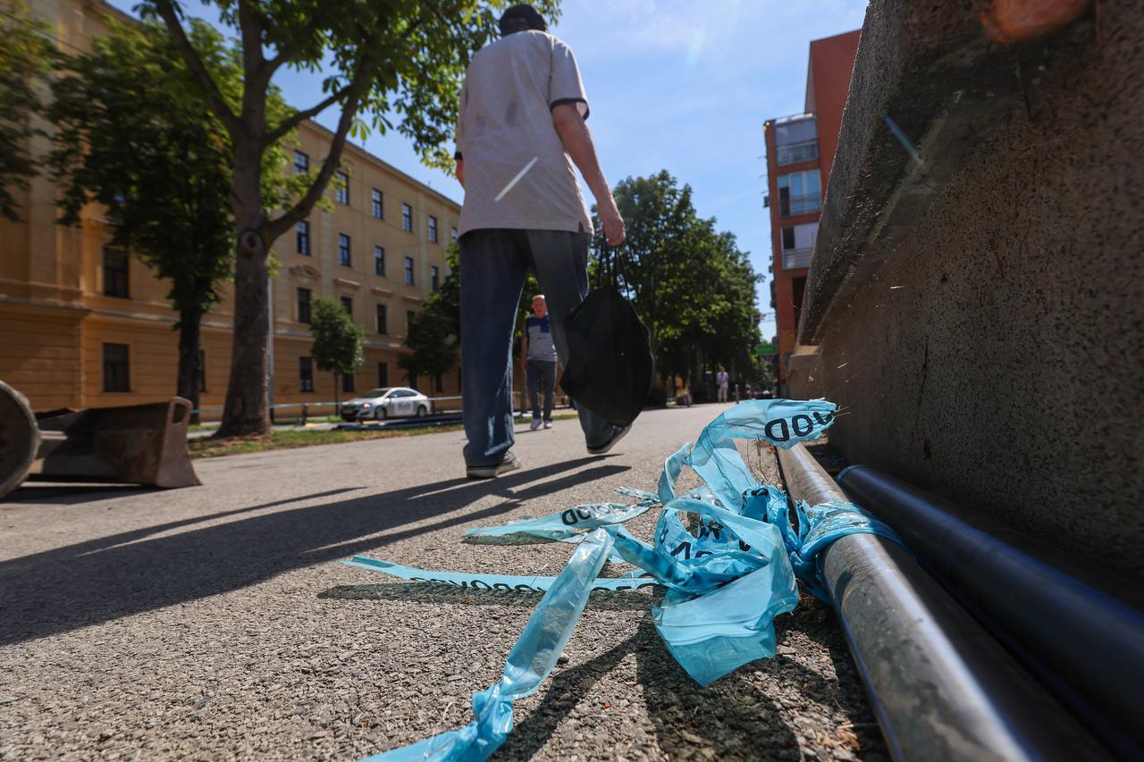 Zagreb: Radovi na izgradnji novog cjevovoda i dalje službeno traju, no radnika nema nigdje na vidiku