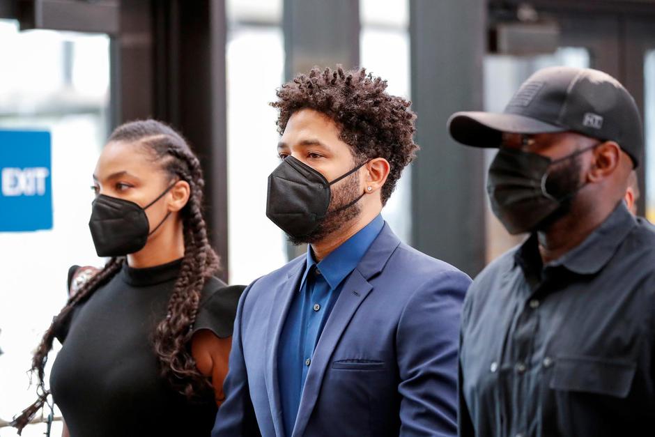 Jussie Smollett attends court hearing