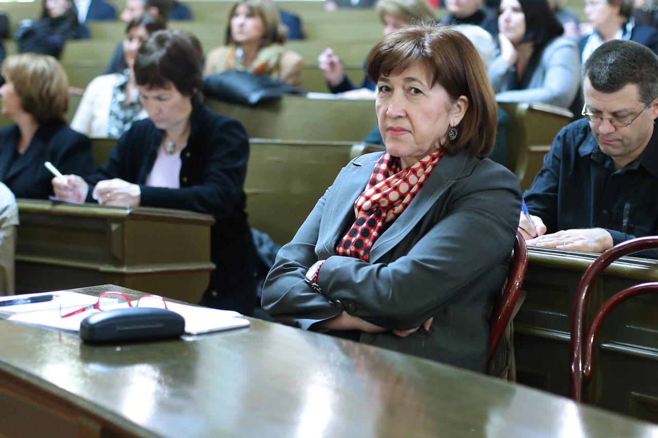 25.03.2014., Zagreb - U velikoj vijecnici Gradske skupstine odrzana je tematska sjednica o sigurnosti u zagrebackim skolama. Photo: Sanjin Strukic/PIXSELL