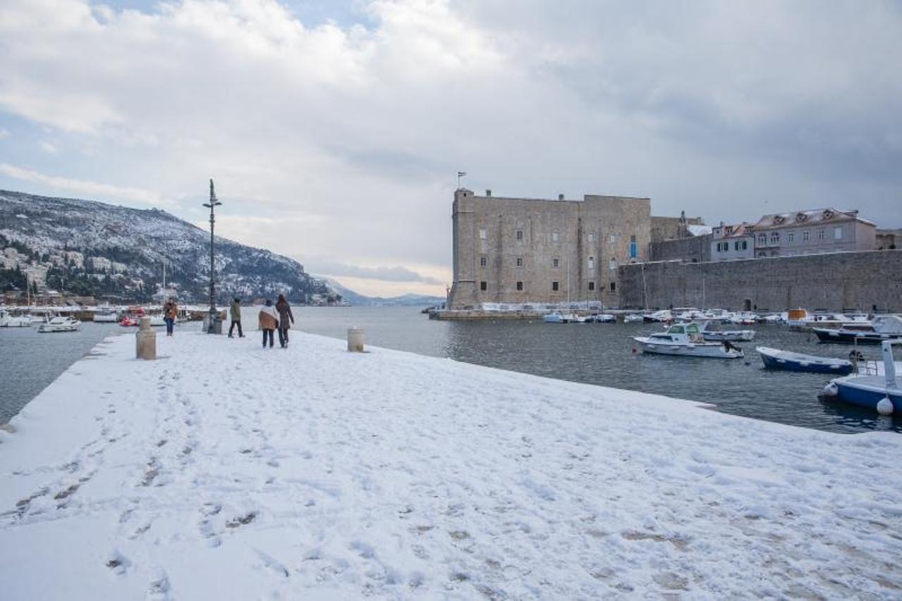 snijeg, dubrovnik