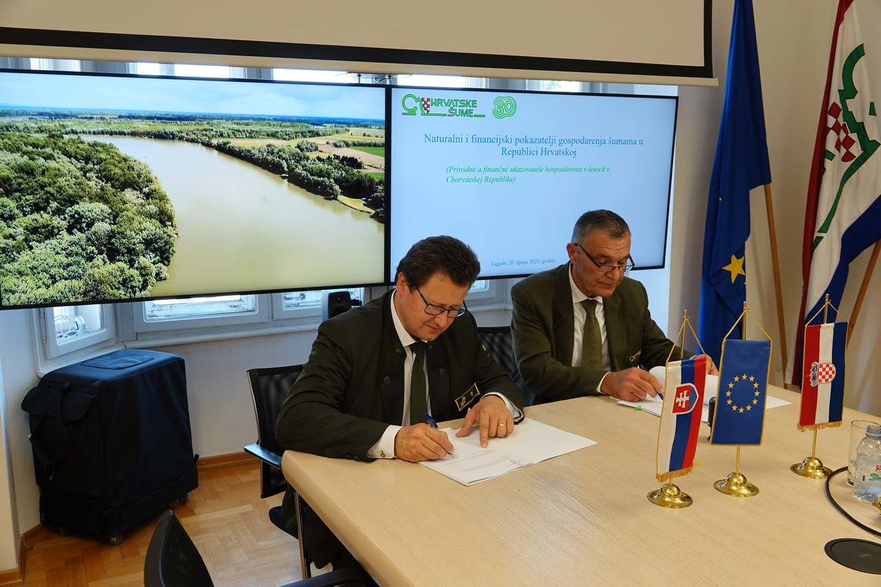 Potpisivanje Sporazuma o suradnji Hrvatskih i Slovačkih šuma