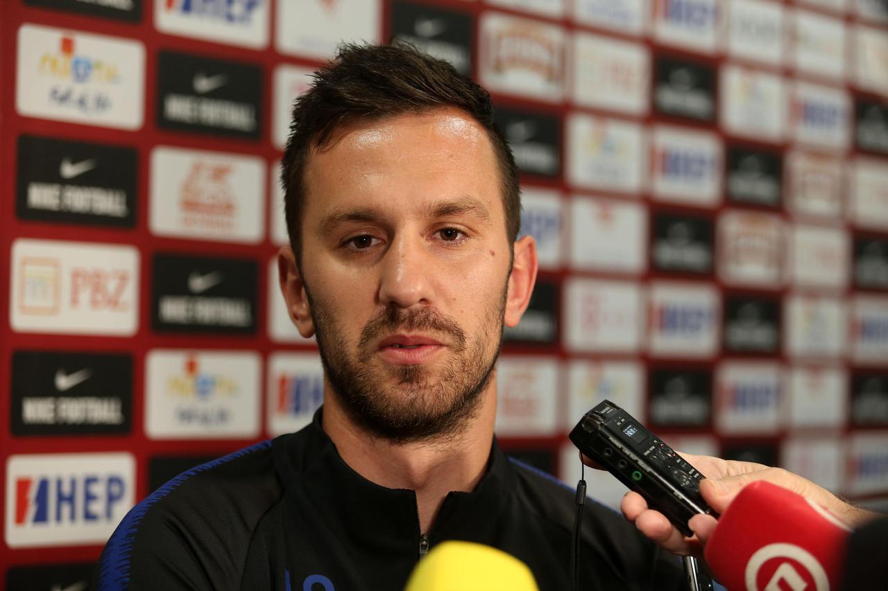 Rijeka: Borna Barišić i Mijo Caktaš obratili se medijima nakon treninga