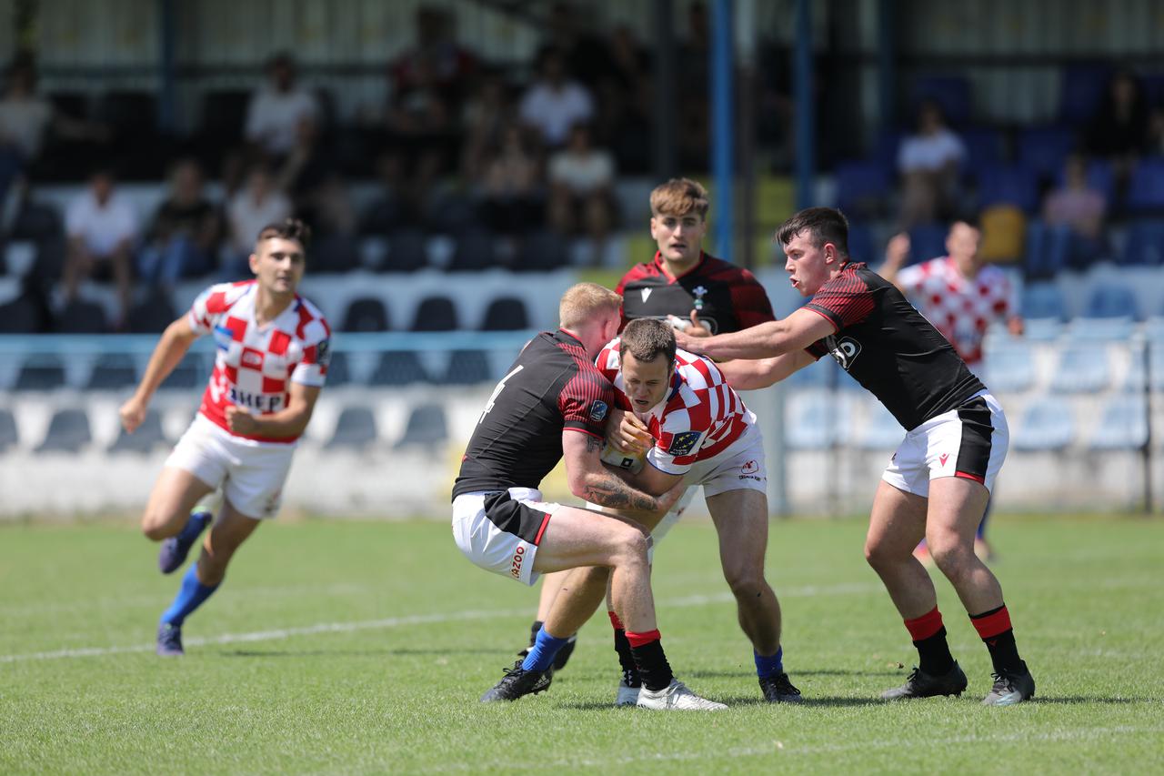 Zagreb: Europsko prvenstvo ragbi 7, Hrvatska - Wales