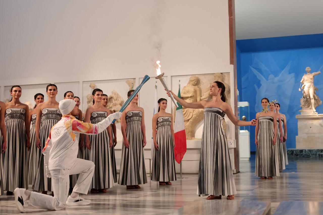 2026 Milano-Cortina Winter Olympics Flame Lighting Ceremony