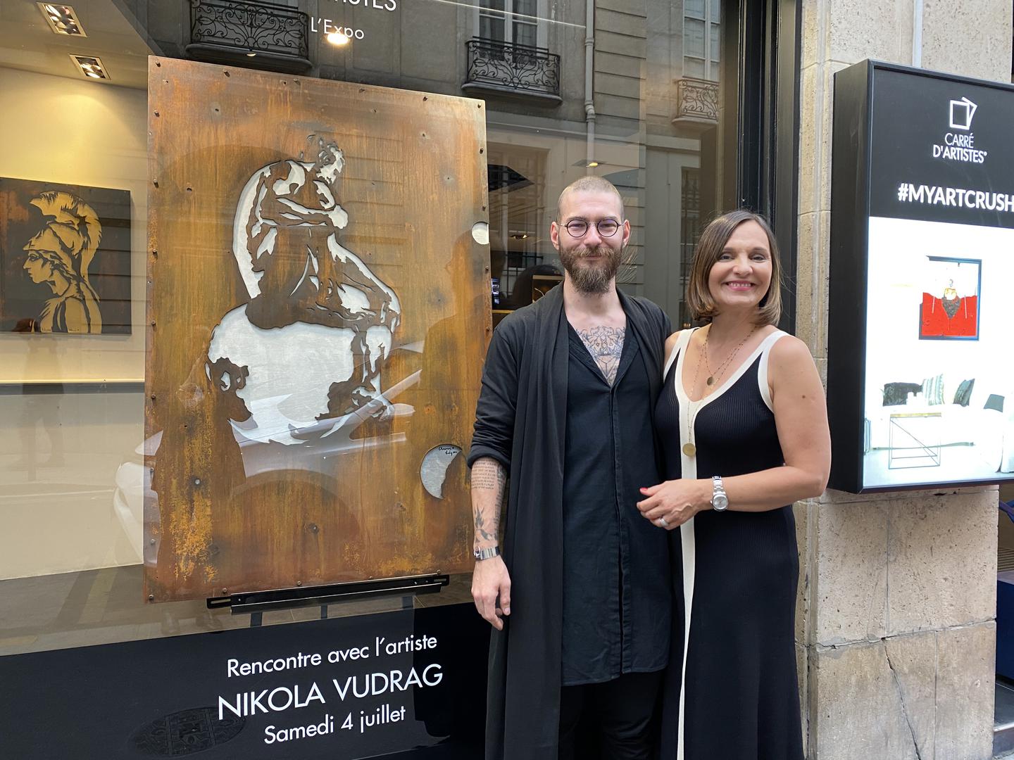 Vudrag s pariškom galeristicom Amelie