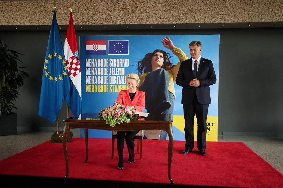 Predsjednica Europske komisije Ursula von der Leyen u posjetu Hrvatskoj