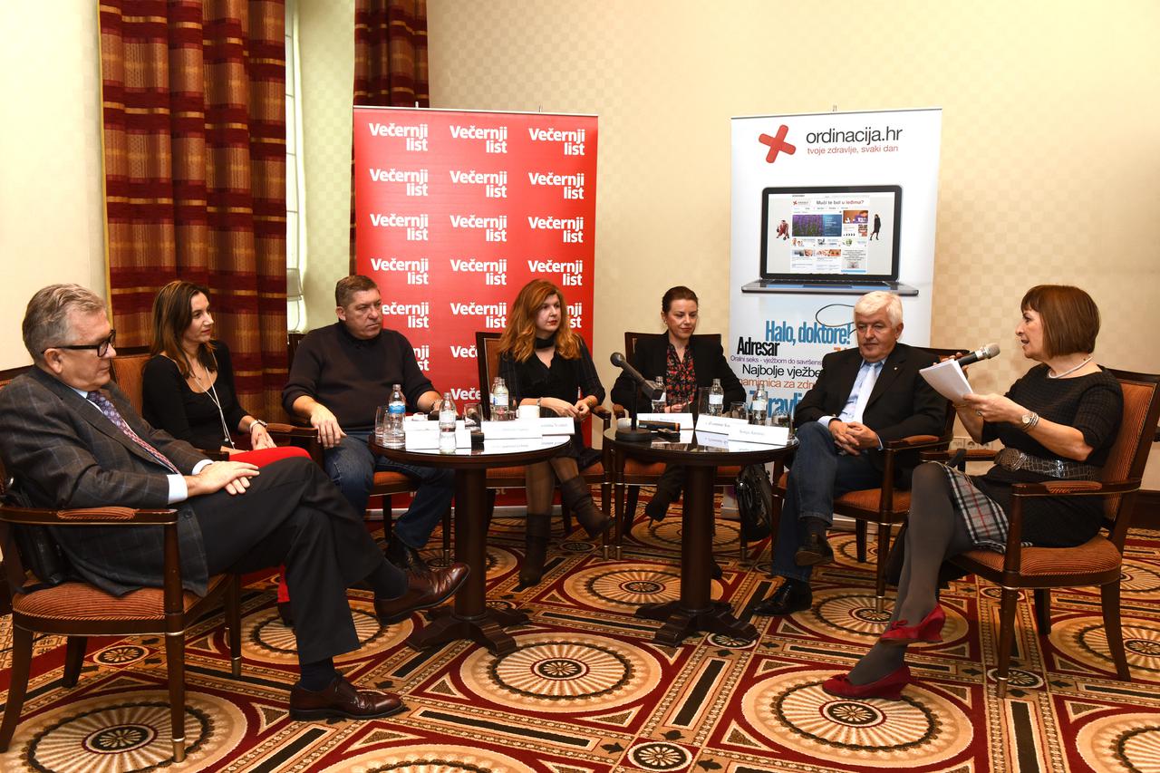 08.12.2014., Zagreb - U hotelu Esplanade u organizaciji Vecernjeg lista odrzan je okrugli stol pod nazivom Spolno zdravlje mladih.Sudionici su bili Zvonimir Sostar, Marija Posavec, Jasmina Vranes, Dubravka Lepusic i Damir Eljuga, a moderator je bila Sonja