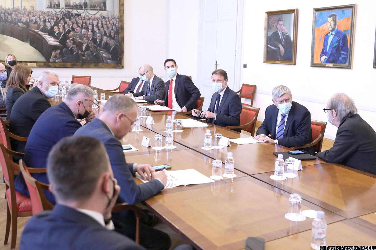 Zagreb: Održana 17. sjednica Predsjedništva Hrvatskoga sabora s predsjednicima Klubova zastupnika