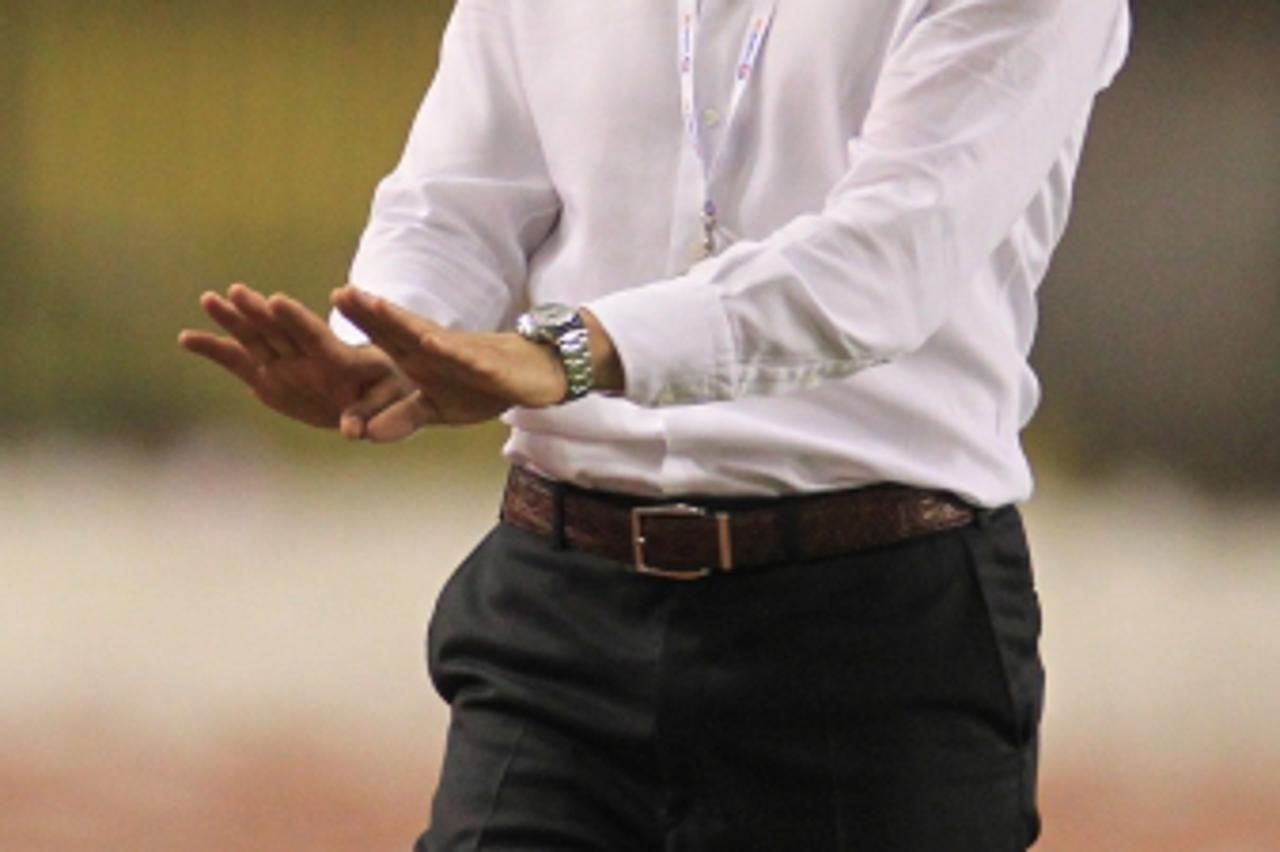 '10.09.2011., Split - Nogometna utakmica 7. kola 1. HNL, NK Hajduk - GNK Dinamo. Trener Krasimir Balakov. Photo: Dalibor Urukalovic/PIXSELL'