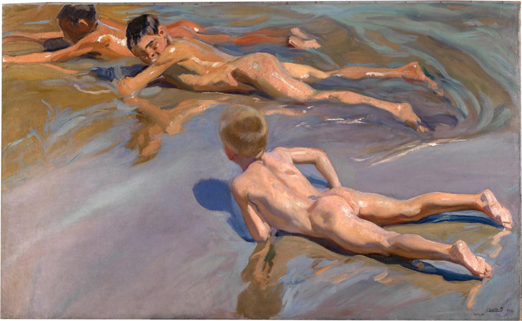 Dječaci na plaži, Joaquin Sorolla u originalu