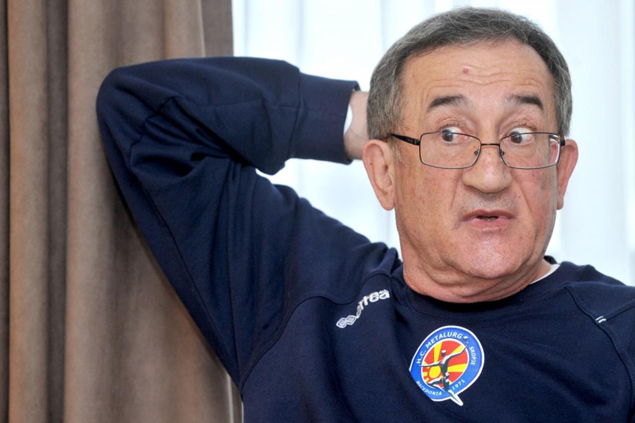 '31.01.2011., Slovenija, Obrezje Podcetrtek - Lino Cervar rukometni trener Makedonskog kluba Metalurg.  Photo: Marko Lukunic/PIXSELL'