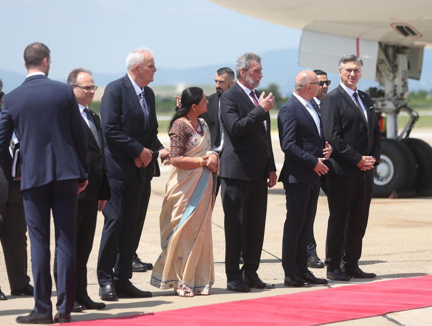 18.06.2025., Zagreb - Dolazak predsjednika Vlade Republike Indije Narendre Modija u Zracnu Luku "Franjo Tudjman" Photo: Slavko Midzor/PIXSELL