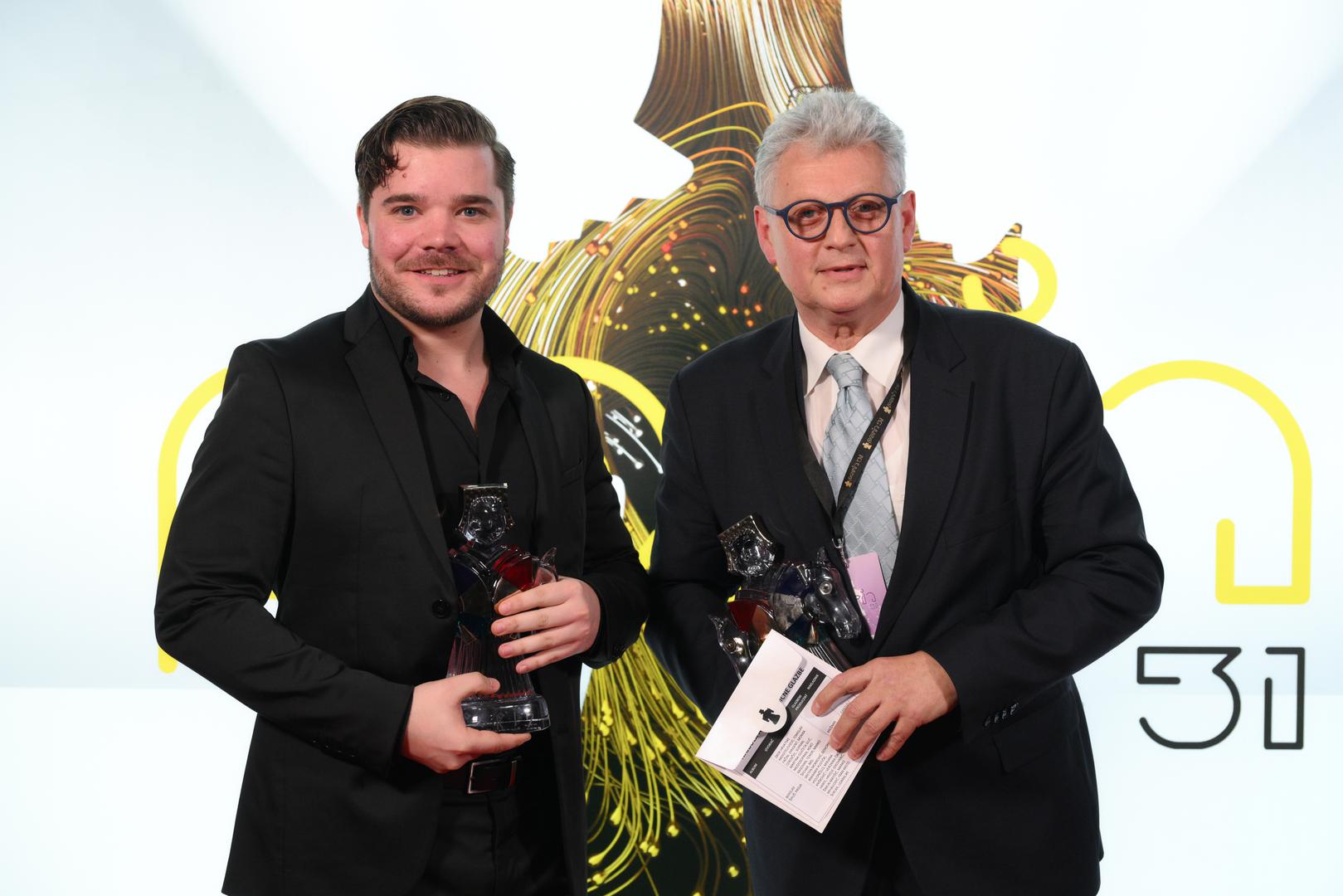 23.03.2024., Zagreb - Dodjela glazbene nagrade Porin u HoB-u Zagreb.  klasicna glazba - Roko Radovan, Berislav Sipus Photo: Davor Puklavec/PIXSELL