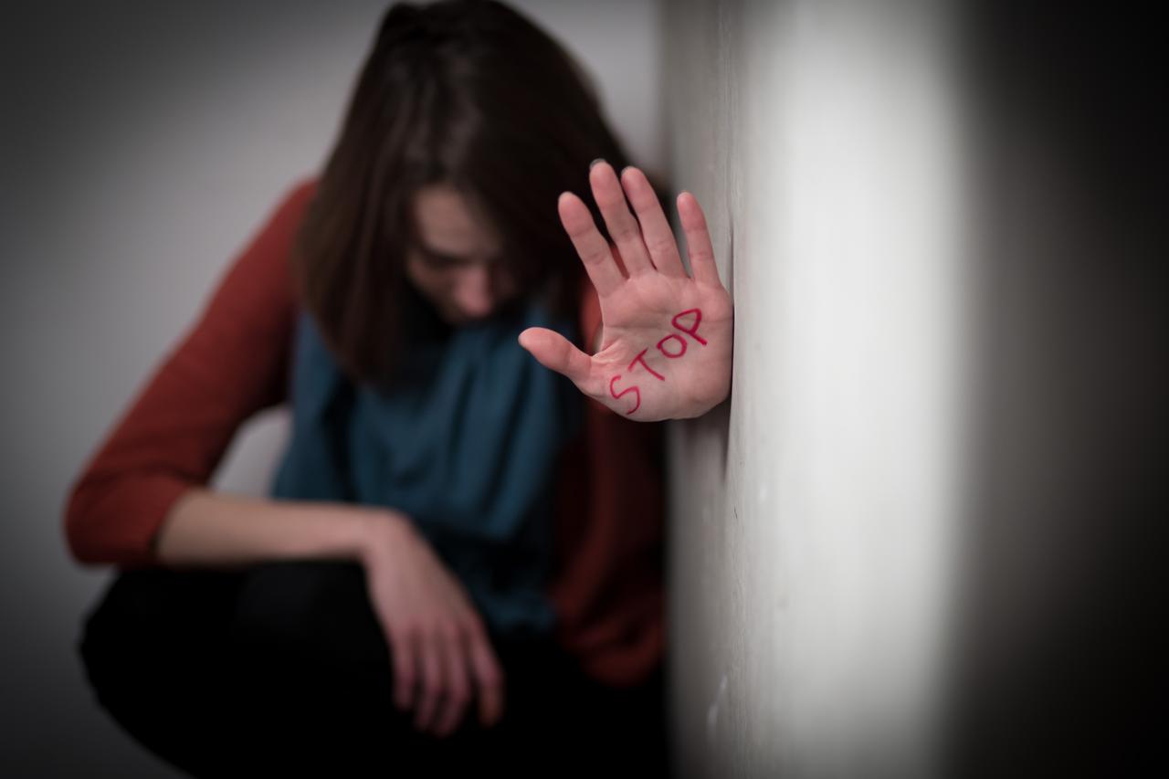 Ilustracija zlostavljanja žene