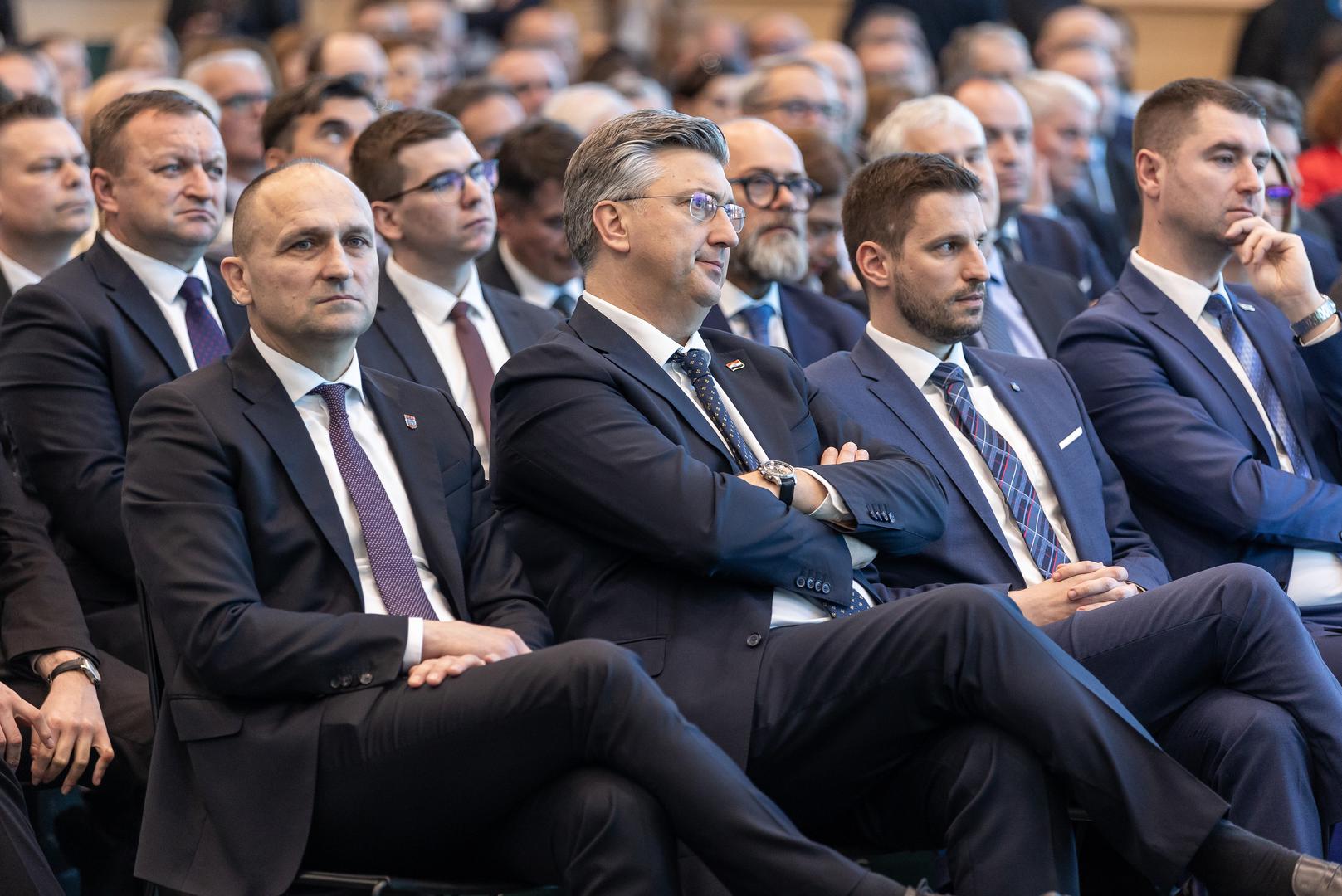 21.04.2023., Osijek - Predsjednik Vlade Andrej Plenkovic sudjelovao je na svecanosti otvorenja Gospodarskog centra Osjecko-baranjske zupanije i Proljetnog sajma. Photo: Davor Javorovic/PIXSELL