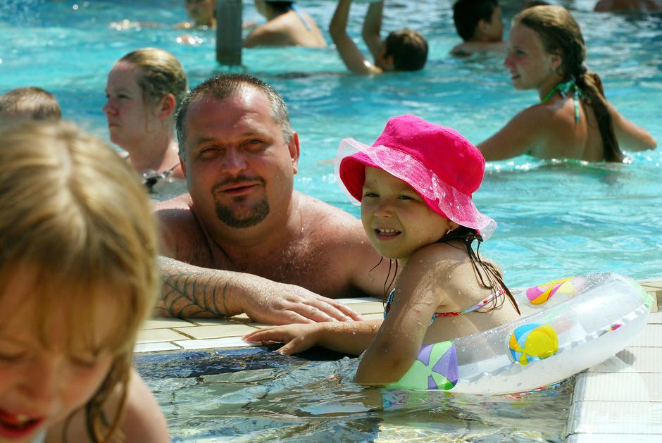 Kupanje na bazenima u Varaždinskim Toplicama