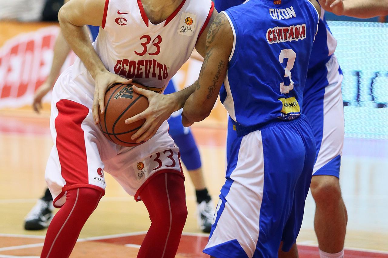 24.01.2015., Dom sportova, Zagreb - ABA liga, 19. kolo, KK Cedevita - MZT Skopje Aerodrom. Marko Tomas. Photo: Jurica Galoic/PIXSELL