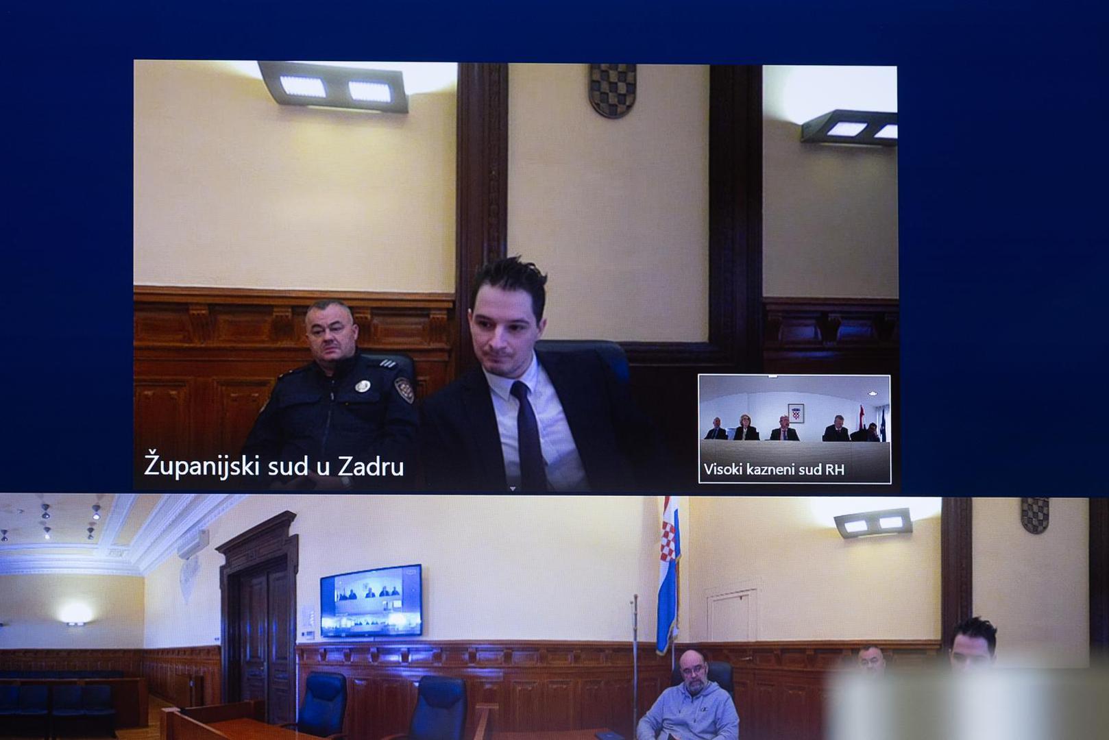 19.03.2025., Zagreb - Na Visokom kaznenom sudu odrzana je Sjednica vijeca o zalbama, Filip Zavadlav, kazneno djelo ubojstva, kazneno djelo dovodjenja u opasnost zivota i imovine opceopasnom radnjom i sredstvom i kazneno djelo nedozvoljenog posjedovanja, izrade i nabavljanja oruzja i eksplozivnih tvari. Filip Zavadlav. Photo: Davor Puklavec/PIXSELL