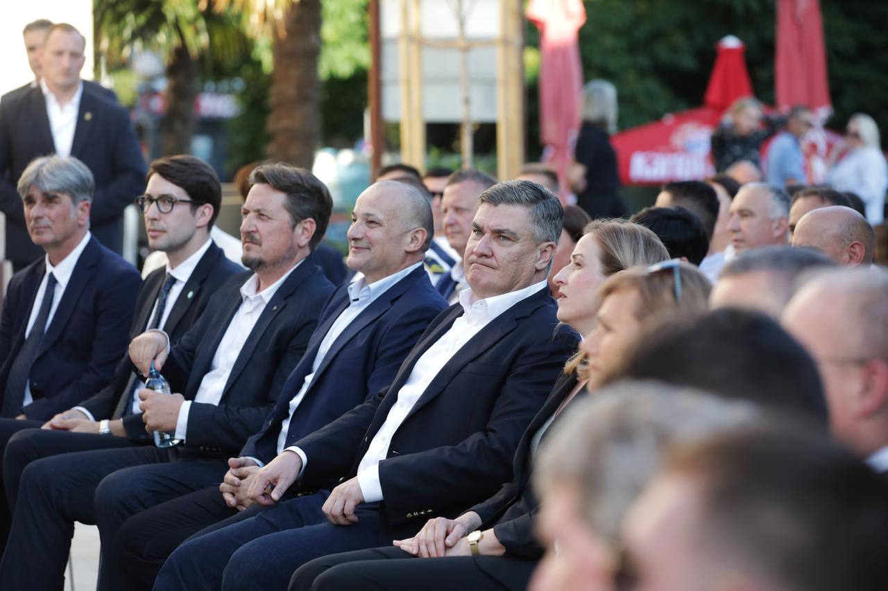 Rijeka: Predsjednik RH Zoran Milanović na proslavi dana općine Omišalj