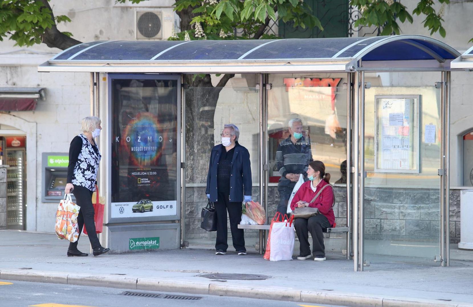 27.04.2020., Split - Gradski prijevoz ponovno je u prometu nakon olaksavanje mjera zastite od koronavirusa. 
Photo: Ivo Cagalj/PIXSELL