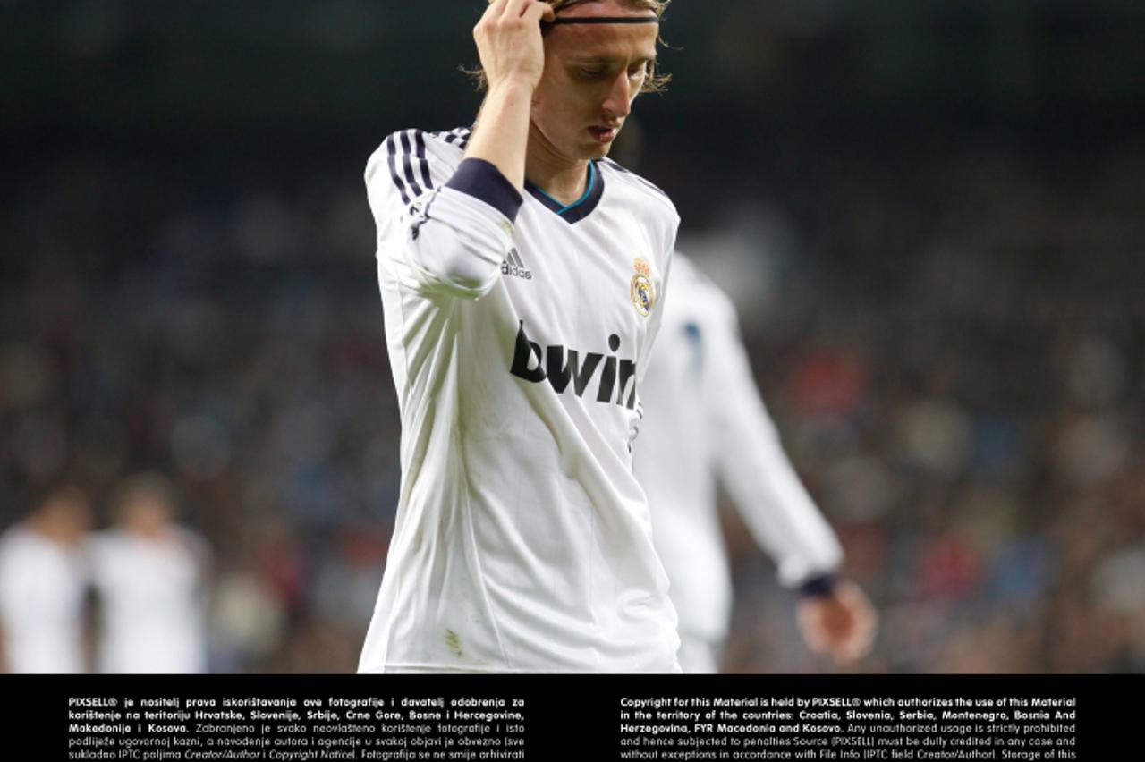 'Real Madrid CF vs Athletic Club de Bilbao (5-1) at Santiago Bernabeu stadium. The picture shows Luka Modric. November 17, 2012. Foto © nph / Caro Marin) *** Local Caption ***'