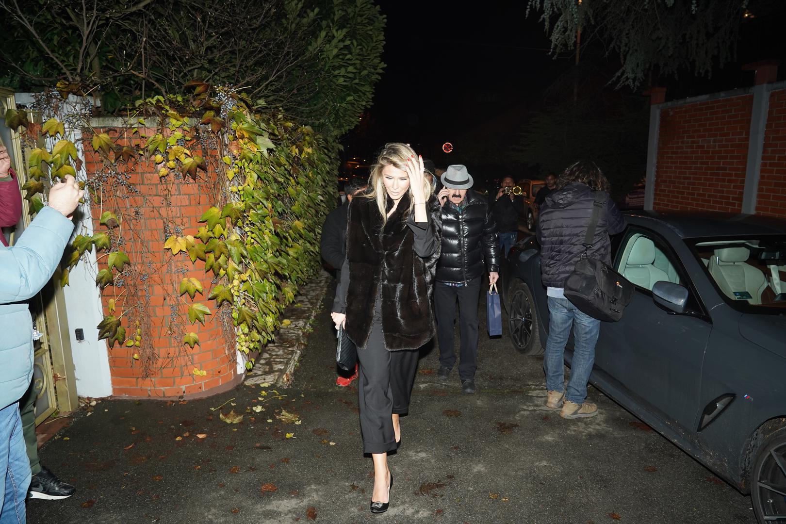 21, November, 2022, Belgrade - Celebration of the Glory of the Holy Archangel Michael - Arandjelov's Day in the family of Slobodan Boba Zivojinovic and Lepa Brena. Melina Dzinovic, Haris Dzinovic. Photo: Antonio Ahel/ATAImages21, novembar, 2022, Beograd  - Proslava slave Svetog arhangela Mihaila -  Arandjelovdan u oorodici Slobodana Bobe Zivojinovica i Lepe Brene.  Photo: Antonio Ahel/ATAImages/PIXSELL