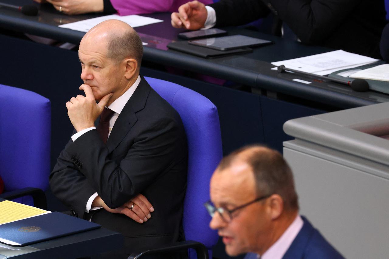German Chancellor Scholz addresses parliament in Berlin