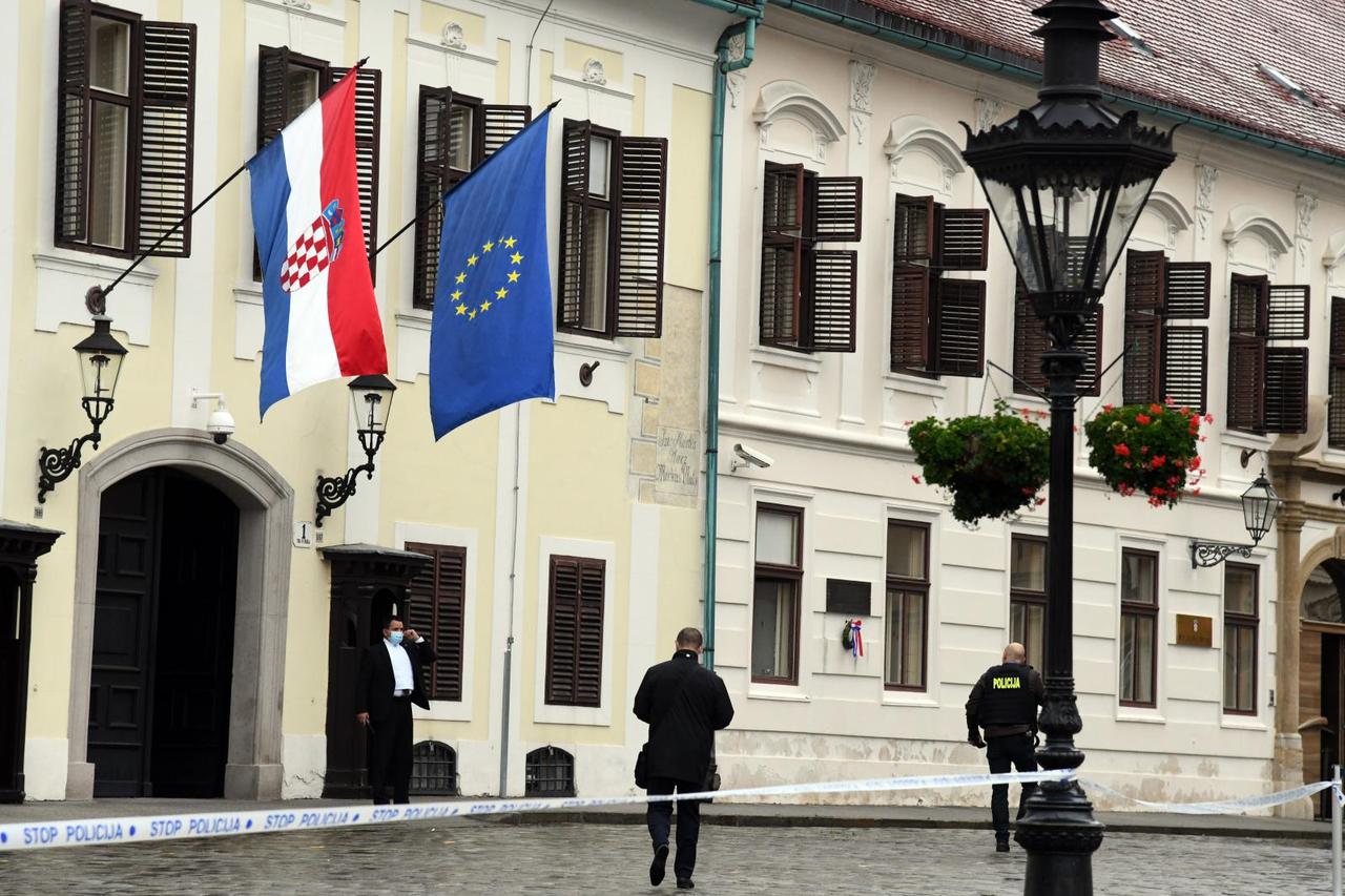 Zagreb: Na Trgu svetog Marka upucan je policajac