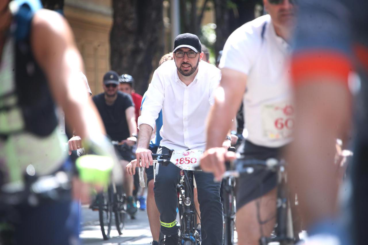 Gradonačelnik Tomislav Tomašević priključio se biciklijadi od Zagreba do Samobora