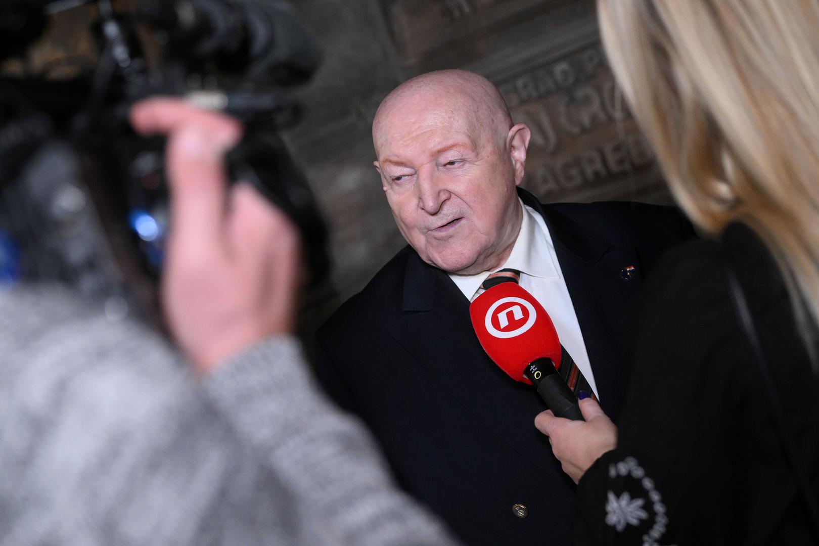 15.03.2023., Zagreb - 70 godina Zagrebackog festivala, promocija monografije i dodjela posebnog priznanja Dragi Diklicu. Drago Diklic Photo: Marko Lukunic/PIXSELL