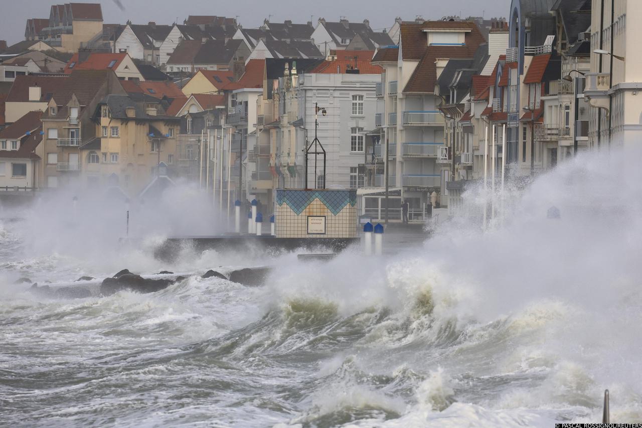 Storm Eunice in Wimereux