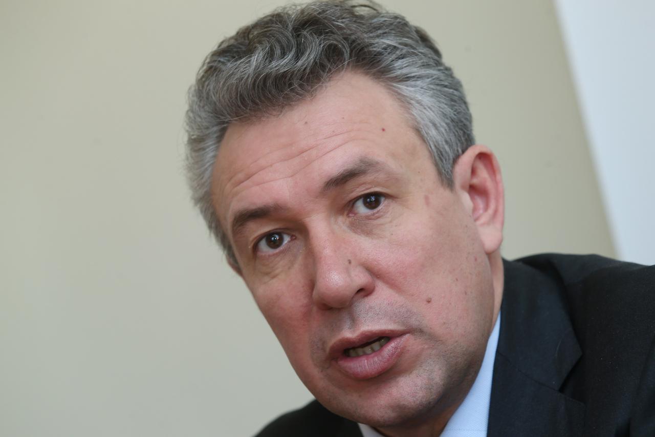 24.04.2013., Zagreb - Otvorenje poslovnice trece u Europi i najvece ruske banke Sberbank, u Varsavskoj ulici. Poslovnica je otvorena na mjestu Volksbanke, koju je kupio Sberbank. Sergey Gorkov. Photo: Marko Lukunic/PIXSELL