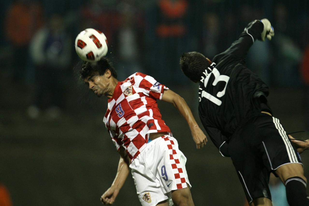 \'07.09.2010.,Maksimirska 128, Zagreb - stadion u Maksimiru. Kvalifikacijska utakmica za Europsko nogometno prvenstvo 2012. godine koje ce se odrzati u Poljskoj i Ukrajini. Hrvatska - Grcka. Eduardo A