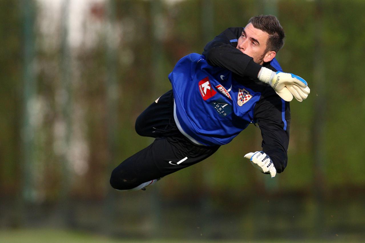 '31.08.2010., Brezice, Slovenia - Trening hrvatske nogometne reprezentacije u Brezicama.Stipe Pletikosa. Photo: Igor Kralj/PIXSELL'