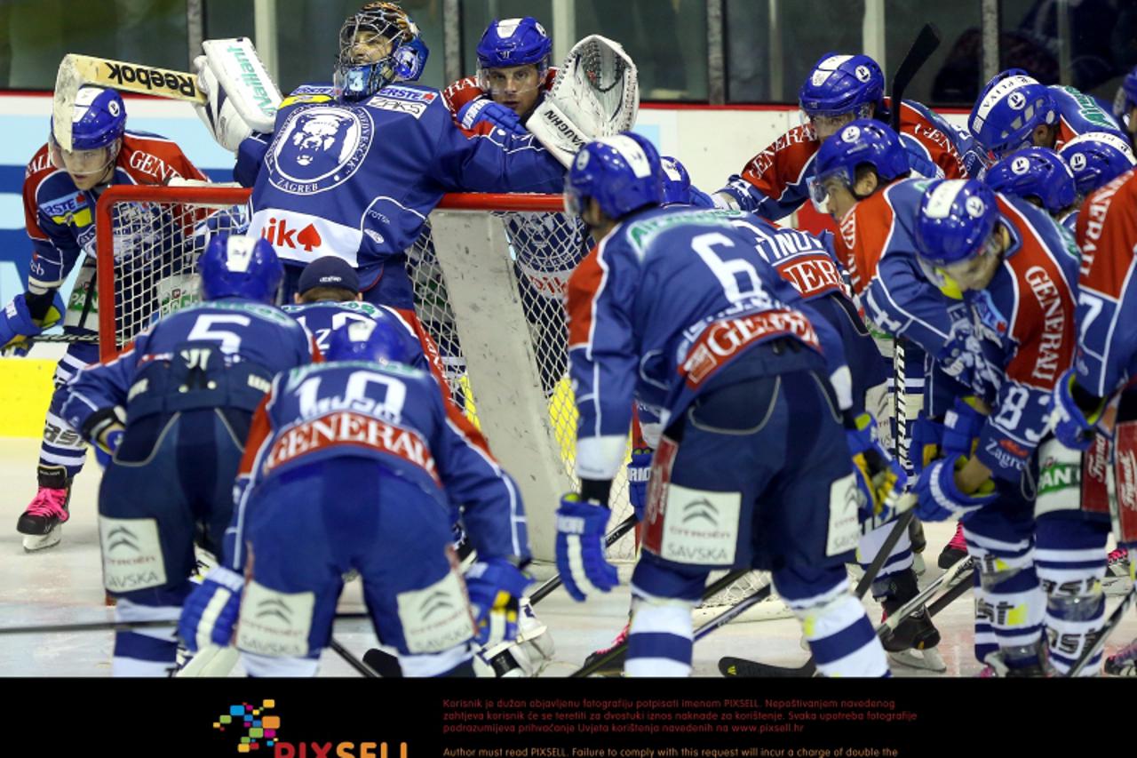 '23.10.2012. Dom sportova, Zagreb - 14. kolo EBEL lige, KHL Medvescak-SAPA Fehervar AV19. Robert Kristan. Photo: Slavko Midzor/PIXSELL'