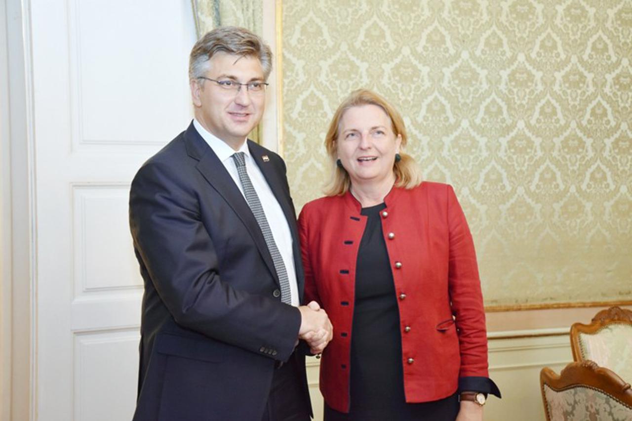 Karin Kneissl i Andrej Plenković